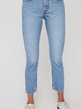 Levi's 501s Light Blue Cropped Jeans